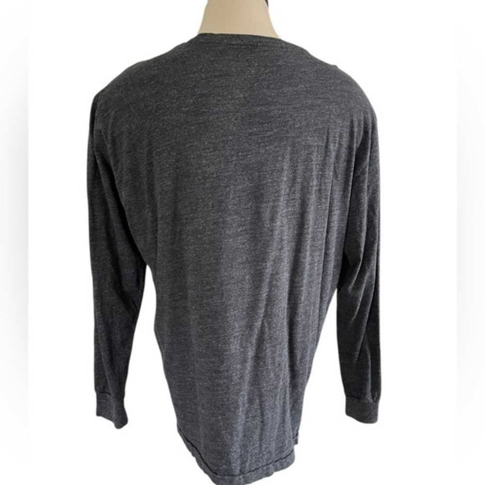 POLO RALPH LAUREN Crewneck Long Sleeve Cotton Tee Shirt Charcoal Grey Size XL